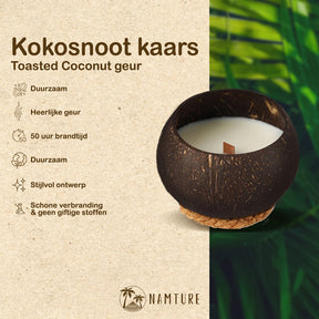 Kokosnoot Kaars - Tropical Fruits - NAMTURE